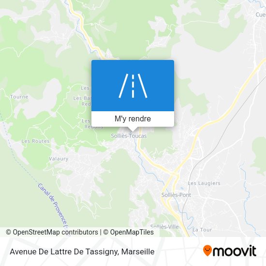 Avenue De Lattre De Tassigny plan