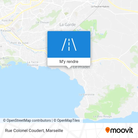 Rue Colonel Coudert plan