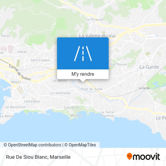 Rue De Siou Blanc plan