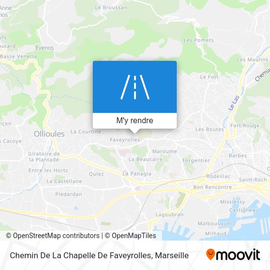 Chemin De La Chapelle De Faveyrolles plan