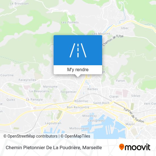 Chemin Pietonnier De La Poudrière plan