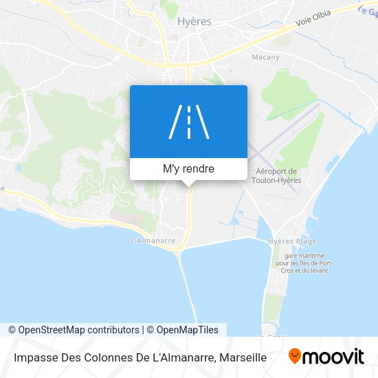 Impasse Des Colonnes De L'Almanarre plan