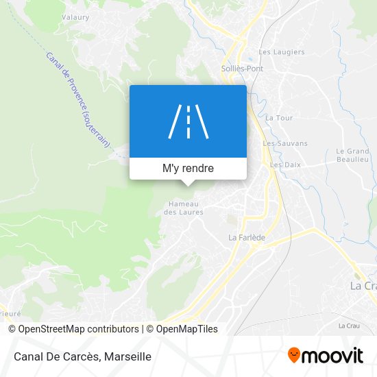 Canal De Carcès plan