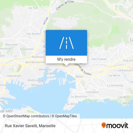 Rue Xavier Savelli plan