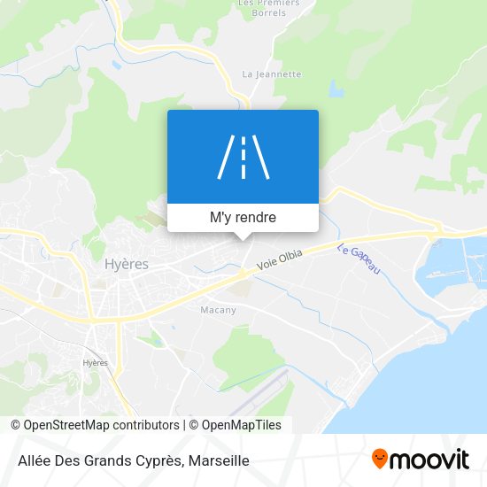 Allée Des Grands Cyprès plan