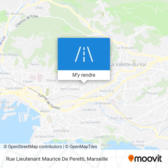 Rue Lieutenant Maurice De Peretti plan