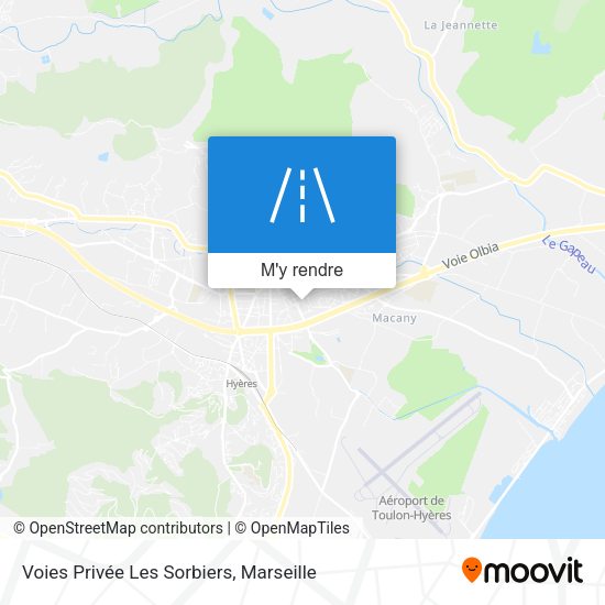 Voies Privée Les Sorbiers plan