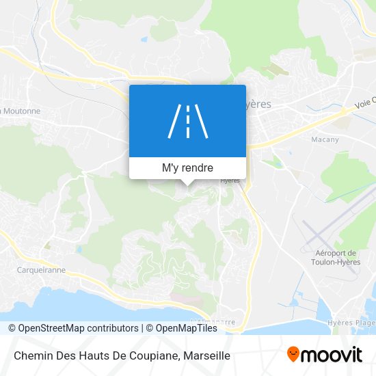 Chemin Des Hauts De Coupiane plan
