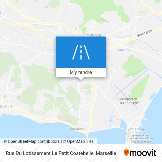 Rue Du Lotissement Le Petit Costebelle plan