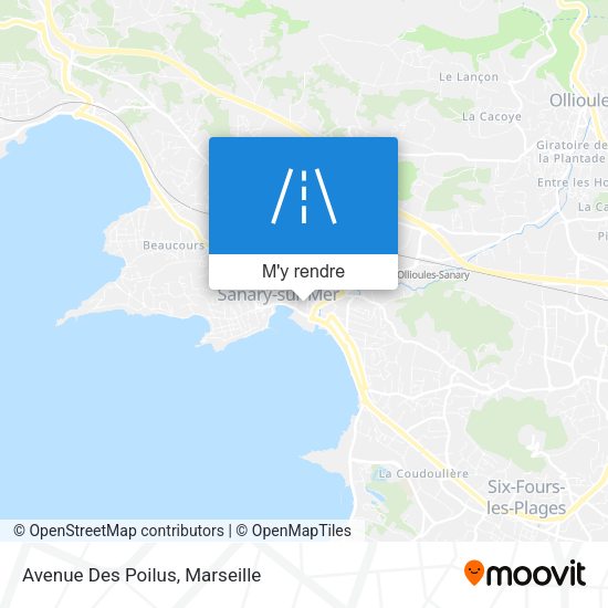 Avenue Des Poilus plan