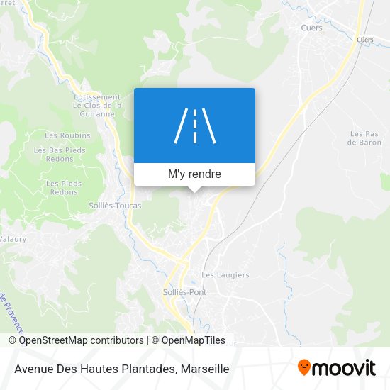 Avenue Des Hautes Plantades plan