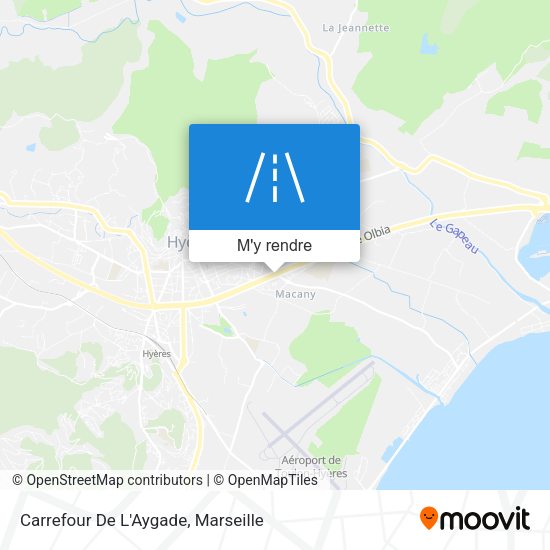Carrefour De L'Aygade plan