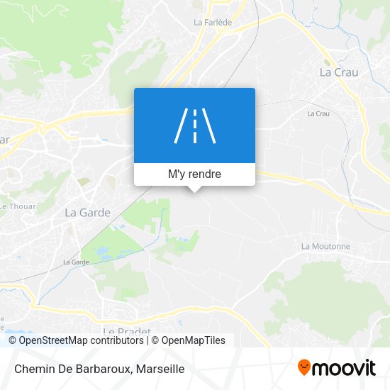 Chemin De Barbaroux plan