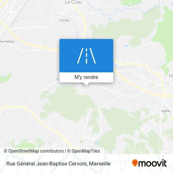 Rue Général Jean-Baptise Cervoni plan