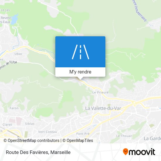 Route Des Favières plan