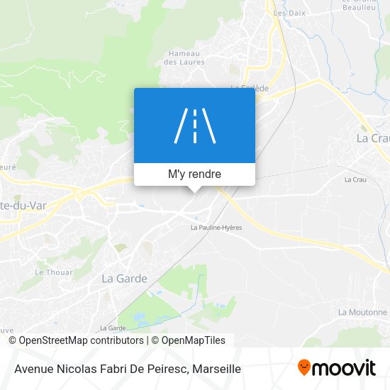 Avenue Nicolas Fabri De Peiresc plan