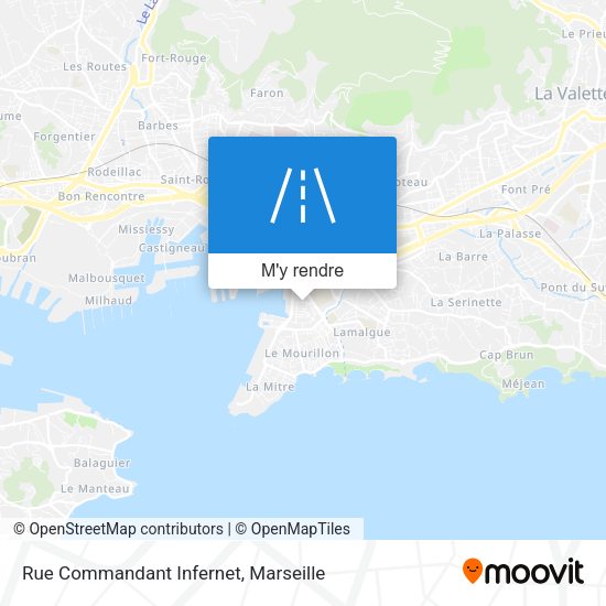 Rue Commandant Infernet plan