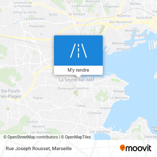 Rue Joseph Rousset plan