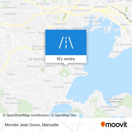 Montée Jean Giono plan