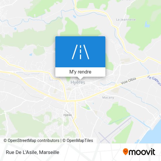 Rue De L'Asile plan