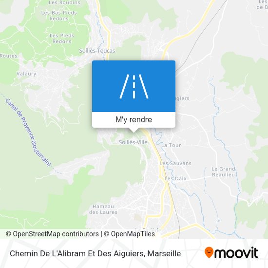 Chemin De L'Alibram Et Des Aiguiers plan