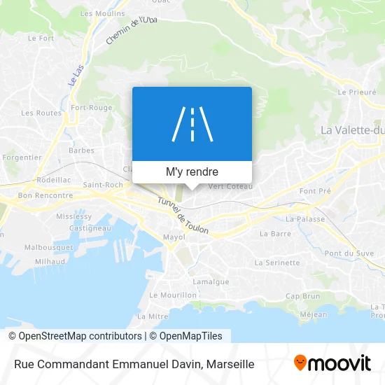 Rue Commandant Emmanuel Davin plan