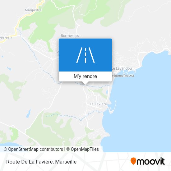 Route De La Favière plan