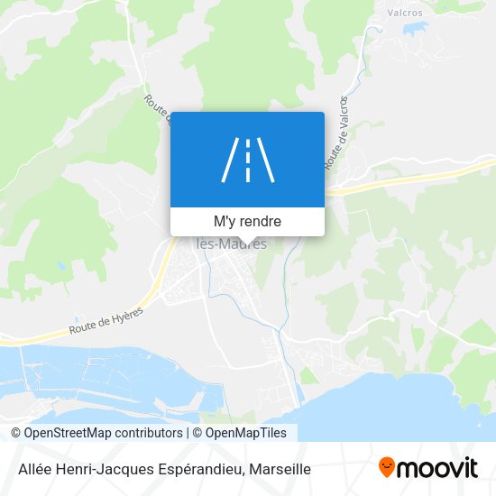 Allée Henri-Jacques Espérandieu plan