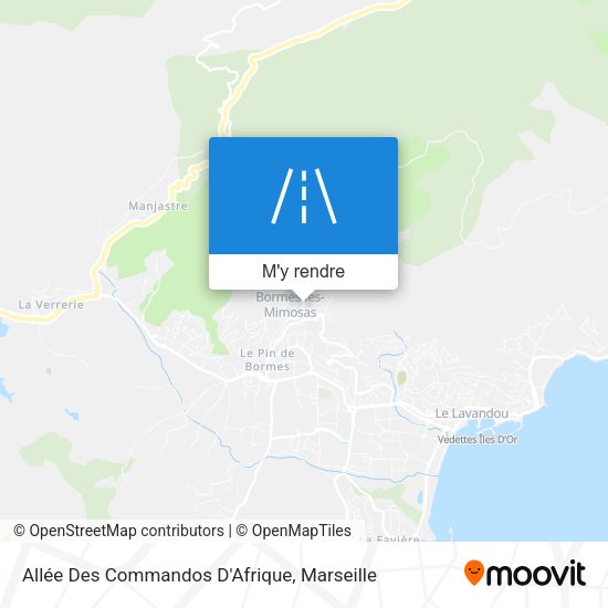 Allée Des Commandos D'Afrique plan