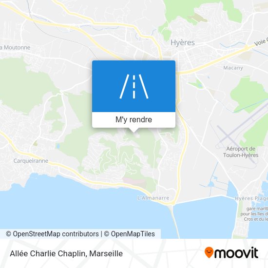 Allée Charlie Chaplin plan