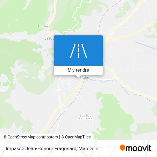 Impasse Jean-Honoré Fragonard plan