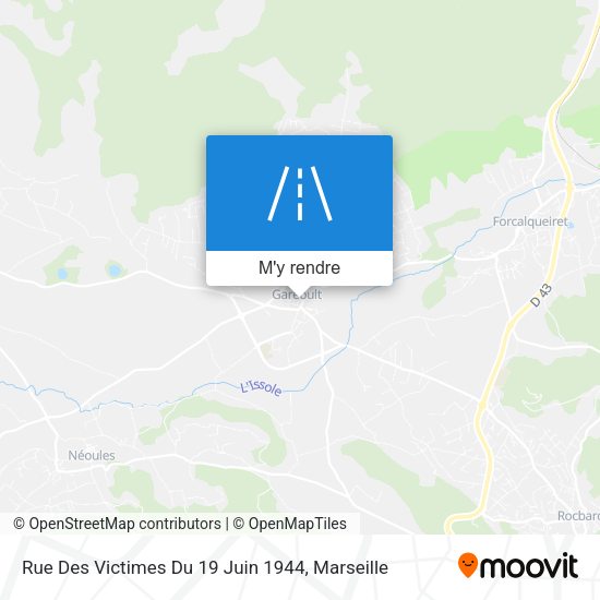 Rue Des Victimes Du 19 Juin 1944 plan