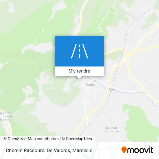 Chemin Raccourci De Valcros plan