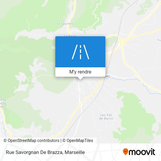 Rue Savorgnan De Brazza plan