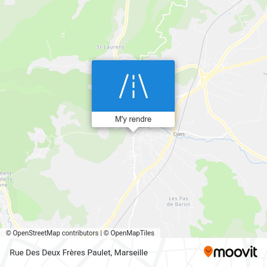 Rue Des Deux Frères Paulet plan