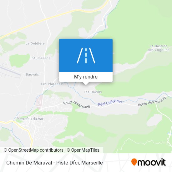 Chemin De Maraval - Piste Dfci plan