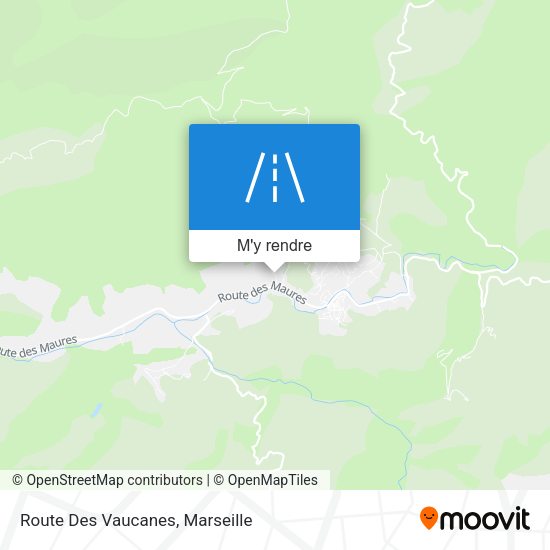 Route Des Vaucanes plan