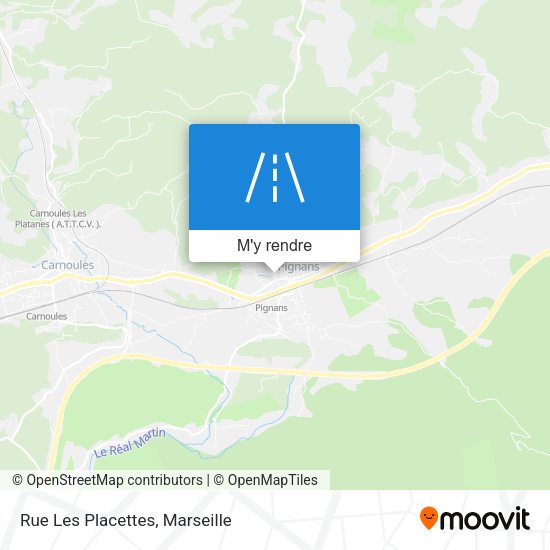 Rue Les Placettes plan