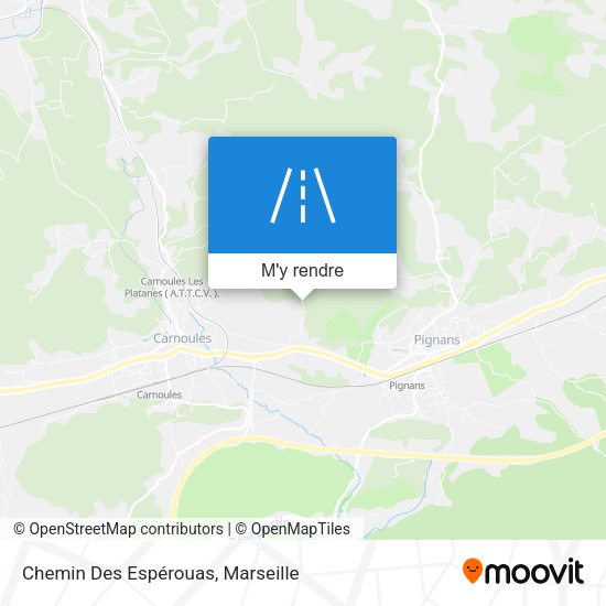 Chemin Des Espérouas plan