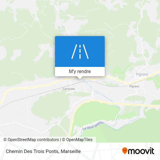 Chemin Des Trois Ponts plan