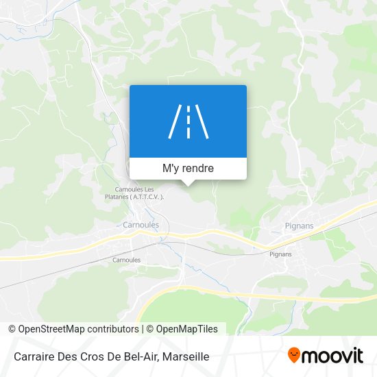 Carraire Des Cros De Bel-Air plan
