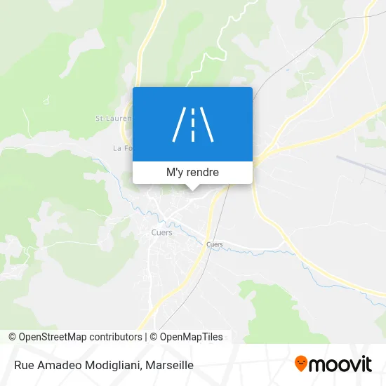 Rue Amadeo Modigliani plan