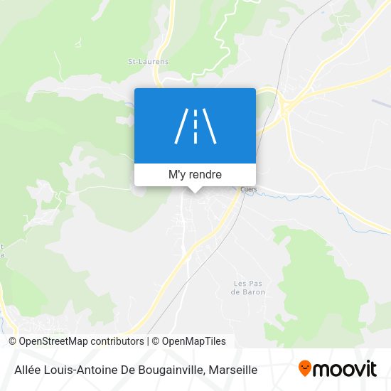 Allée Louis-Antoine De Bougainville plan