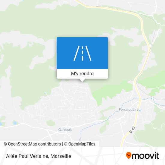 Allée Paul Verlaine plan