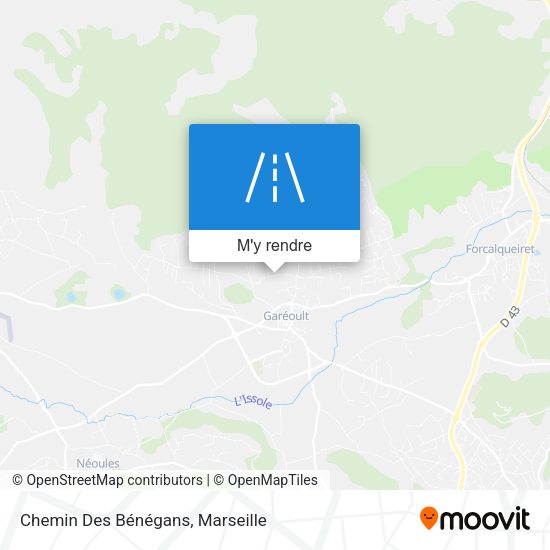 Chemin Des Bénégans plan