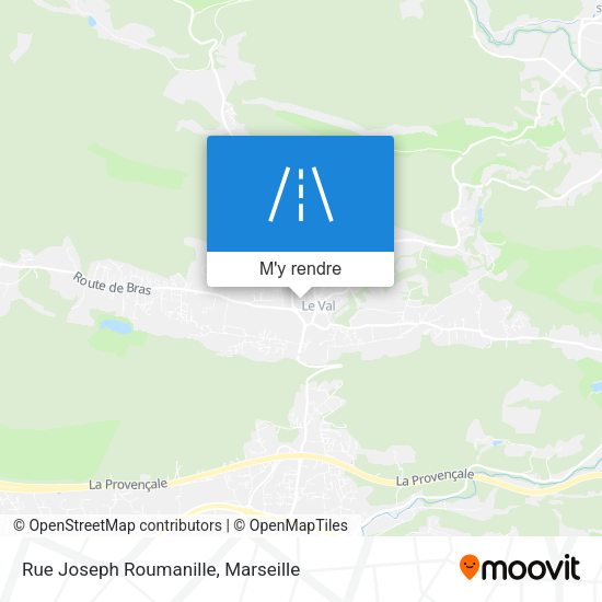 Rue Joseph Roumanille plan