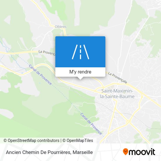 Ancien Chemin De Pourrières plan