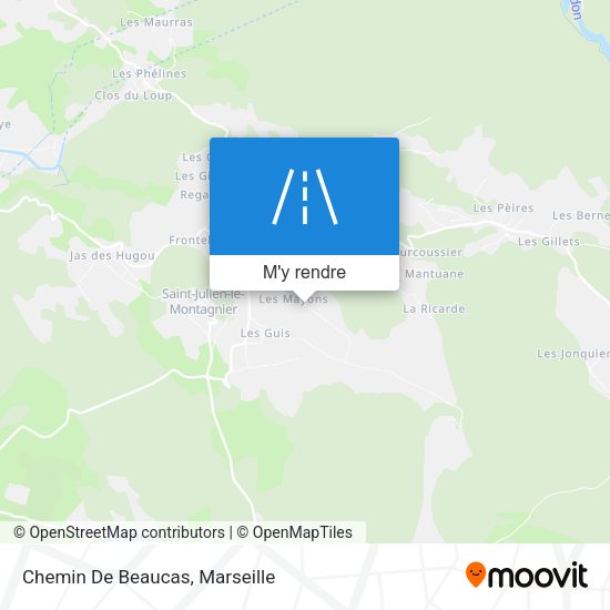 Chemin De Beaucas plan
