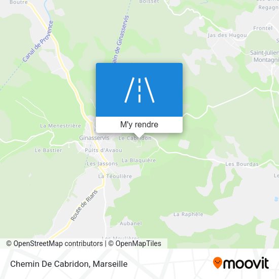 Chemin De Cabridon plan
