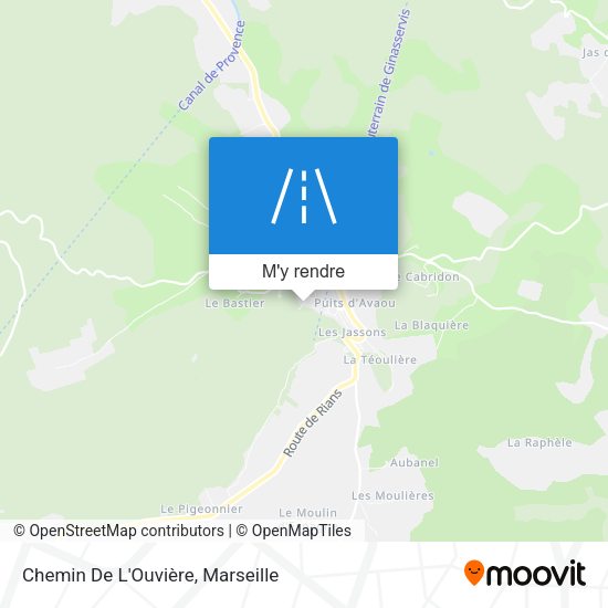 Chemin De L'Ouvière plan